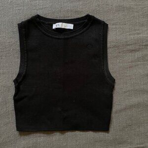 Zara Sleeveless Crop Top